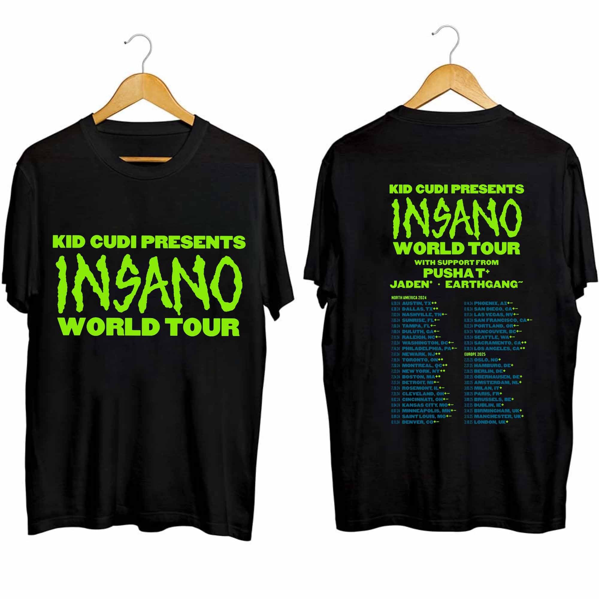 Kid Cudi - Insano World Tour 2024 Shirt