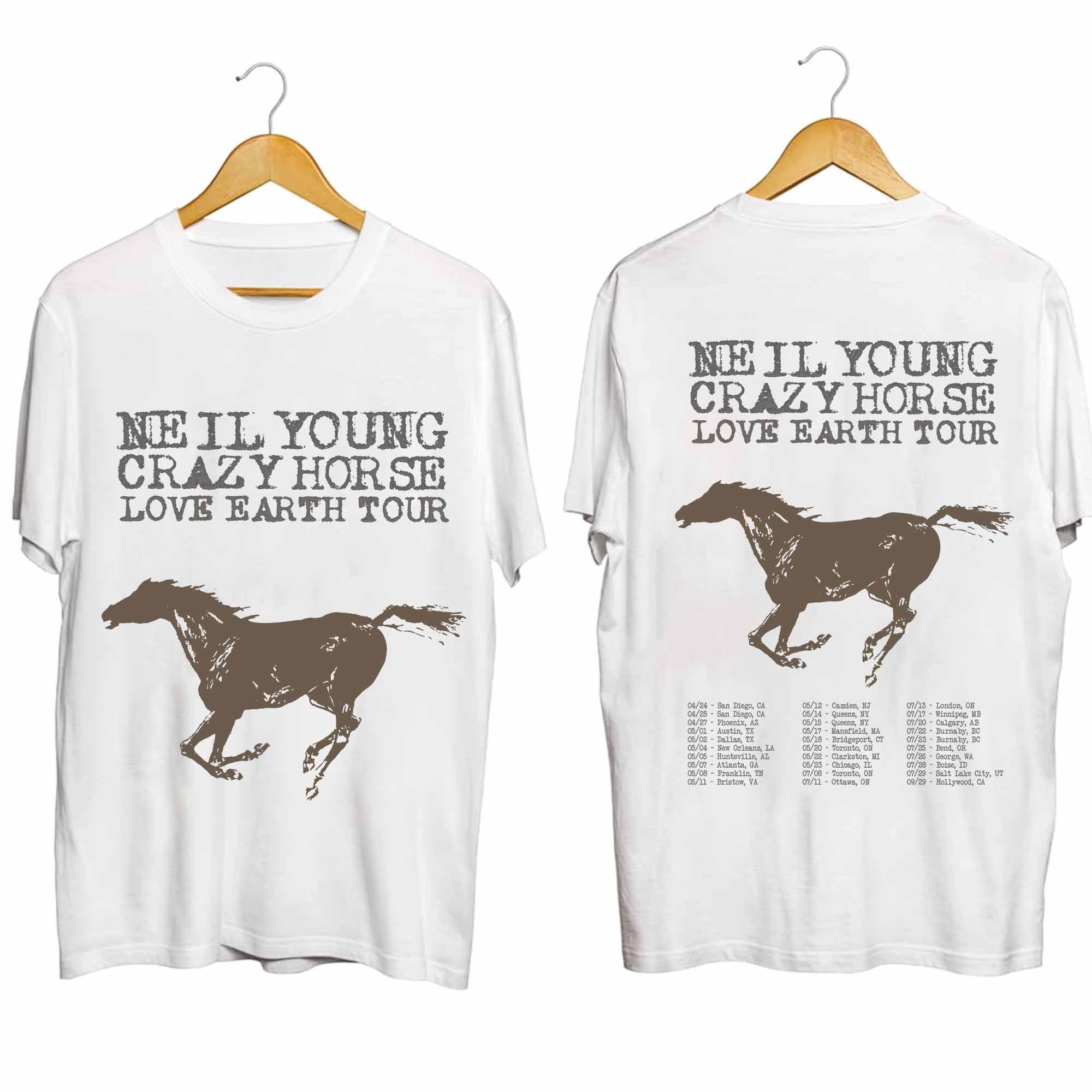 Neil Young and Crazy Horse 2024 Tour Shirt, Neil Young Fan Shirt