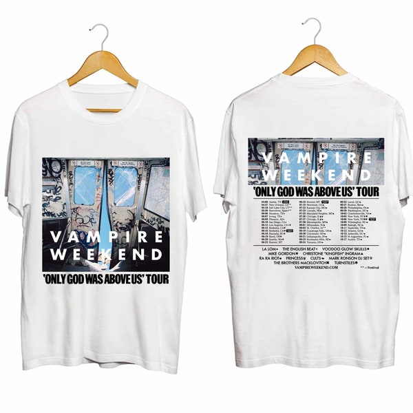 Vampire Weekend 2024 Tour Shirt, Vampire Weekend Band Fan Shirt, Vampire Weekend 2024 Concert Shirt, Only God Was Above 2024 Tour Shirt