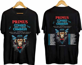 Primus and Coheed and Cambria - Summer 2024 US Tour Shirt, Primus Fan Shirt, Primus 2024 Tour Shirt, Coheed and Cambria 2024 Tour Shirt