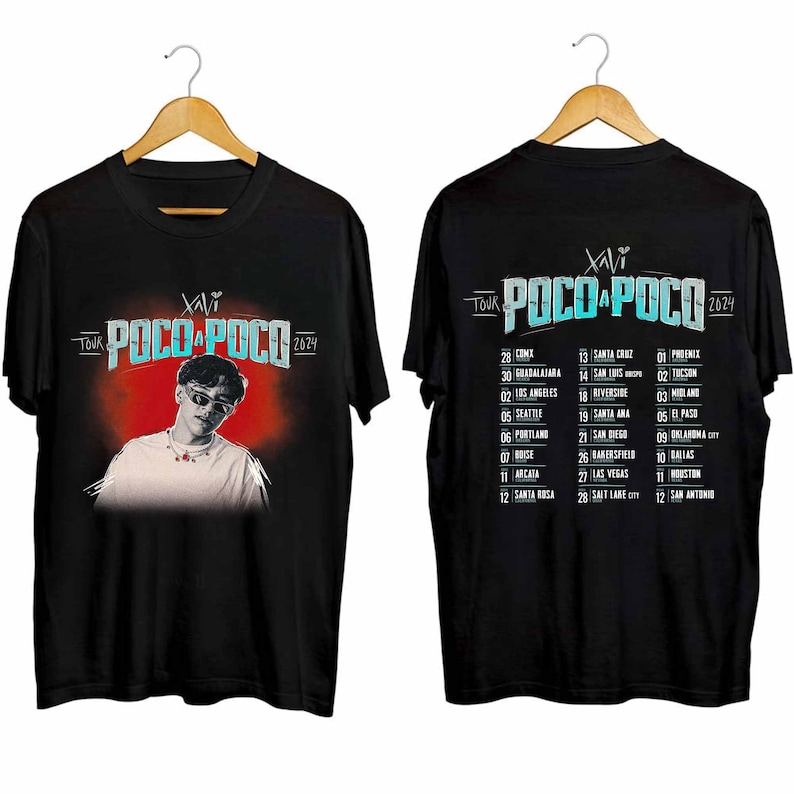 Xavi Poco A Poco Tour Shirt, Xavi Concert Shirt, Poco A Poco Tour 2025