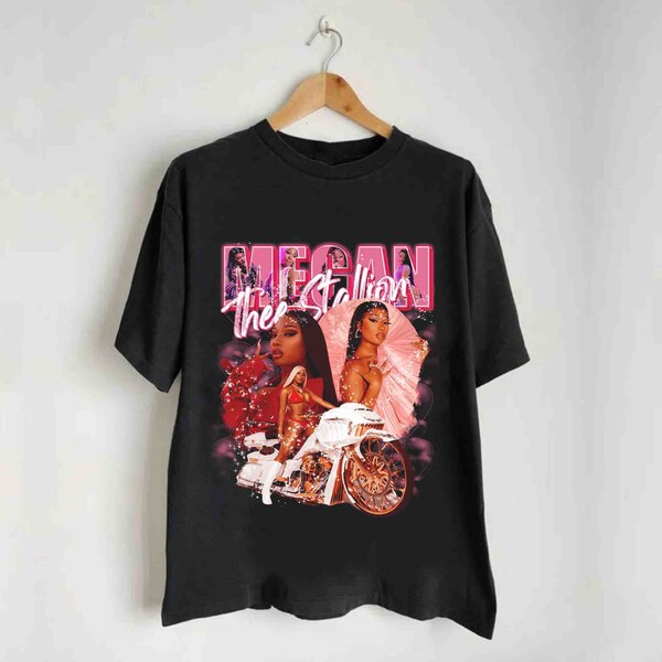 Retro Megan Thee Stallion Shirt, Vintage 90s Style Megan Thee Stallion Shirt, Megan Thee Stallion Bootleg Shirt, Megan Stallion Rapper Gift