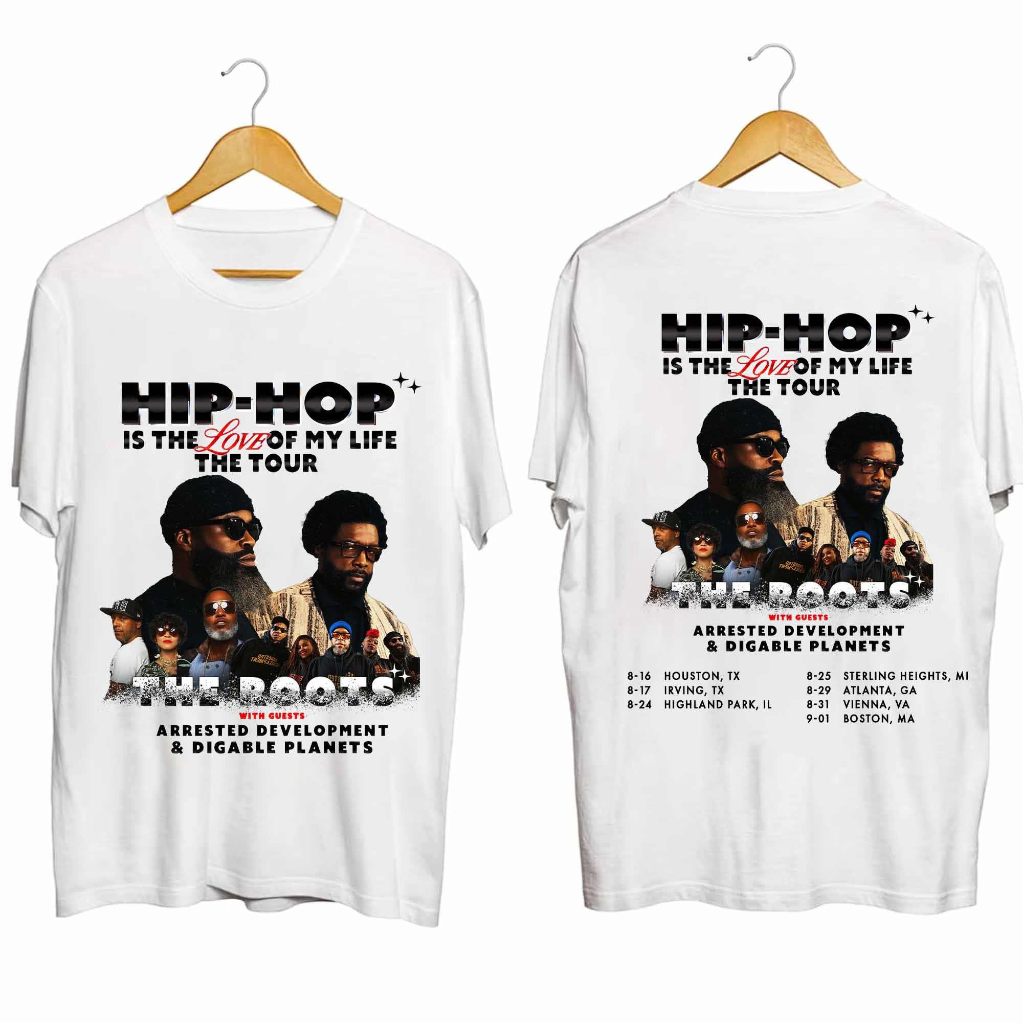 The Roots 2024 Tour Shirt, The Roots Hip Hop Tee