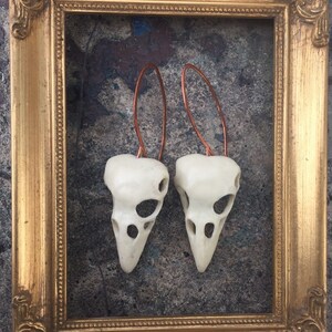 Raven Skull Earrings