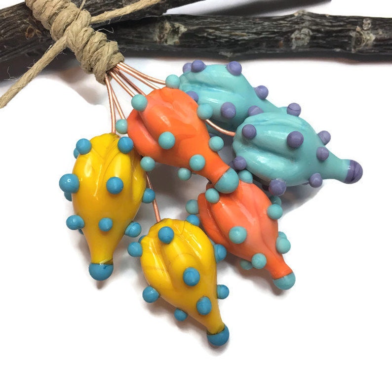 Opaque Black Hollow Lampwork Glass Bead Pairs
