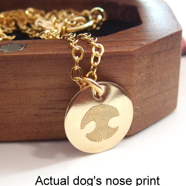 Engraved real paw or nose print pendant, Gift for dog mom, Custom paw print, Personalized dog paw necklace, actual Pet paw charm necklace