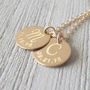 Personalized Mother and Son Necklace, Mom Gift, Mother's Day Gift, Engraved Mom necklace, Gift from Son, Initial Necklace, Jewelry for Mom,