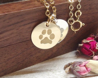 Pet memorial necklace, Real paw nose print charm necklace, gift for Dog friends, Pet loss jewelry, Custom actual paw print, Dog mom gift