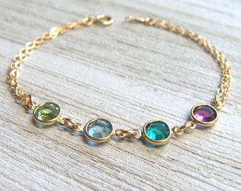 Grandma Birthstone bracelet, Mother’s Day Gift Grandma, Grandmother Gift, Nana Gifts, Nana bracelet, Personalized Gifts for Grandma