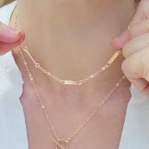Kids name necklace for mom, Multiple name plate necklace, Engraved mother necklace, Mothers day gift,  2 3 4 5 name necklace