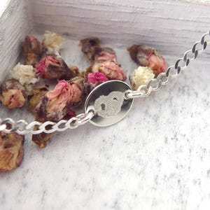 Actual Paw Print Bracelet – Custom Real Pet Paw Print Jewelry – Dainty sterling silver Dog or Cat Memorial Bracelet image 7