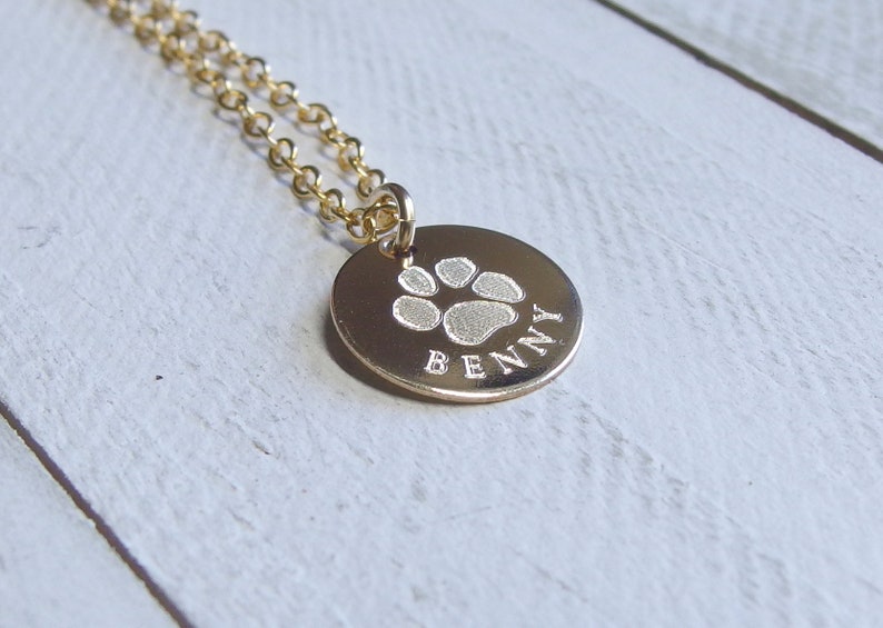Actual Paw Print Necklace Dog Mom Gift Paw Necklace With Etsy