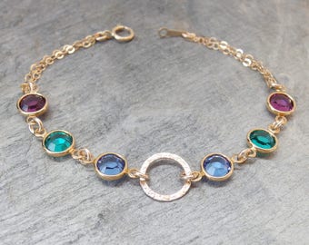 Mother's day gift, Mother bracelet, Family bracelet, Grandma bracelet, Infinity Birthstone bracelet, Personalized birthstone bracelet