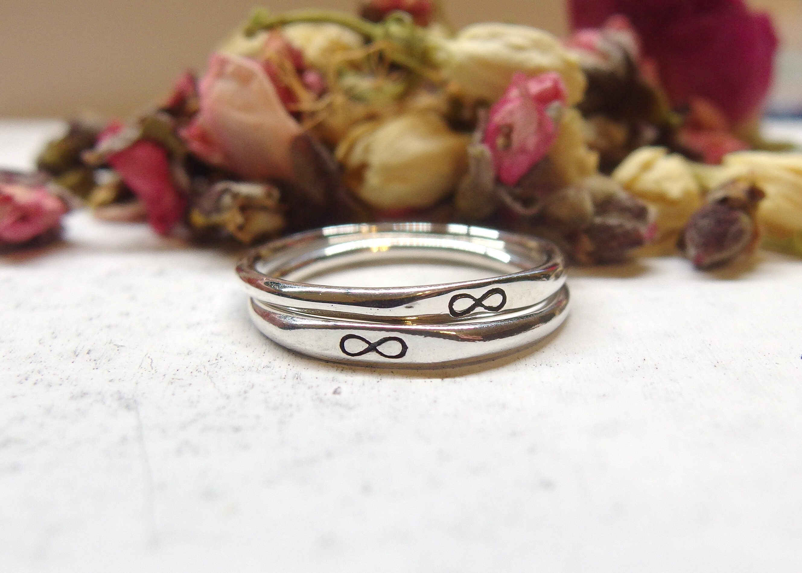 Anillo de amistad infinita anillo de apilamiento fino joyas de amigos para siempre regalo para amigo anillo Bestie anillos a juego para mejores amigos Etsy Espana