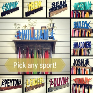 Personalized Trophy Shelf & Medal Holder image 5