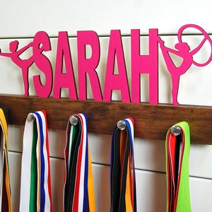 Personalized Rhythmic Gymnastics Medal Display - 12 or 20 inch