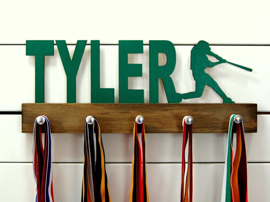 Personalized Baseball Medal Holder 12 or 20 Inch Etsy