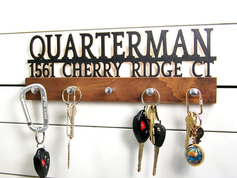 Personalized Keyholder Block Name and Address Etsy