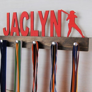 Personalized Softball Medal Holder - 12 or 20 inch