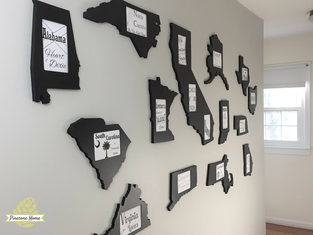 State Shaped 4x6 Picture Frame - Etsy