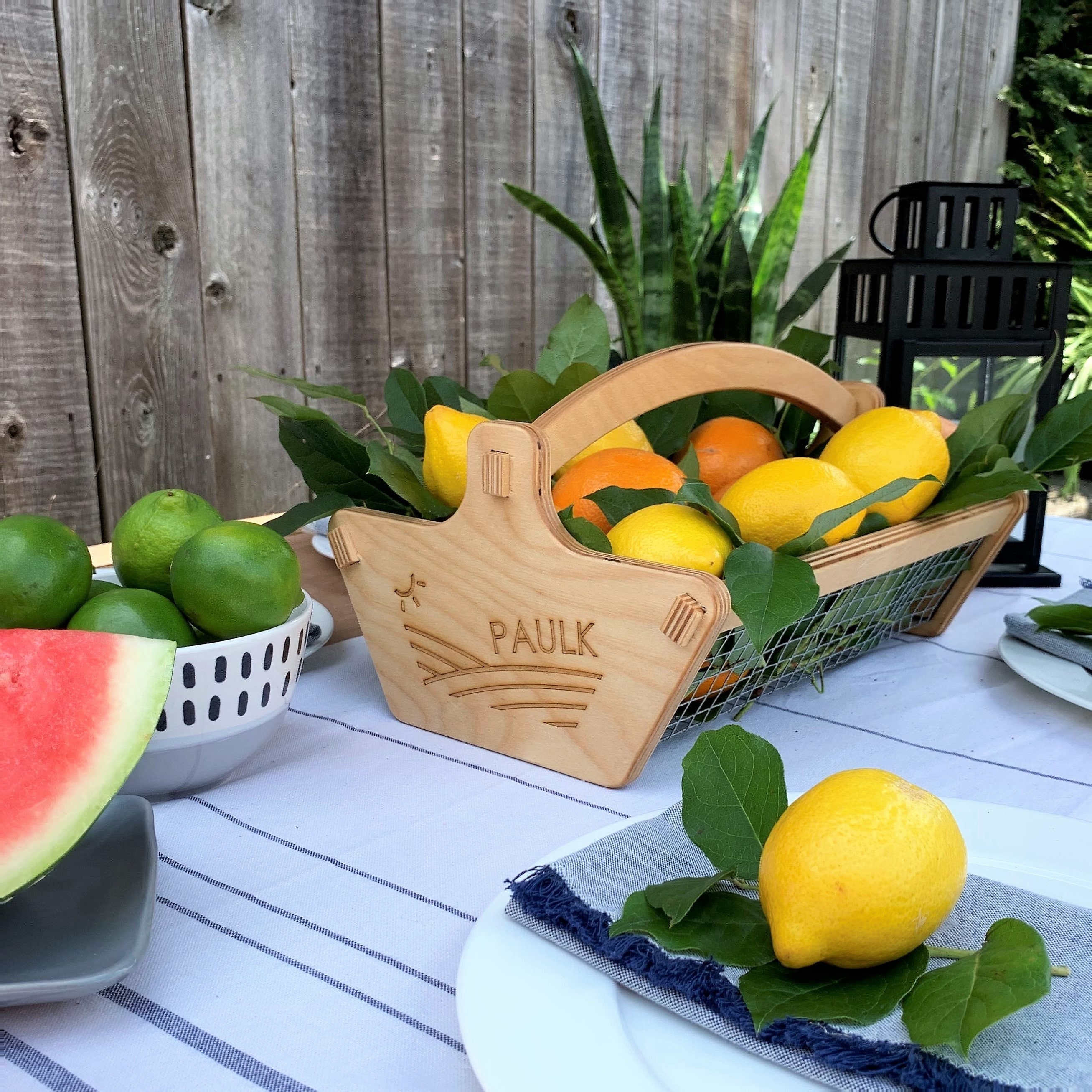 Personalized Harvest Basket, Garden Basket, Gift for Gardener, Mom Garden Gift, Vegetable Garden, Flower Garden, Egg Basket, Gardener Gift