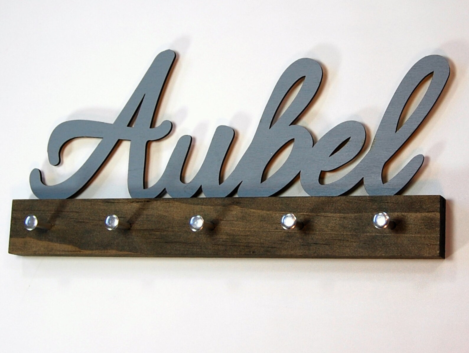 Personalized Script Name Key Holder Etsy