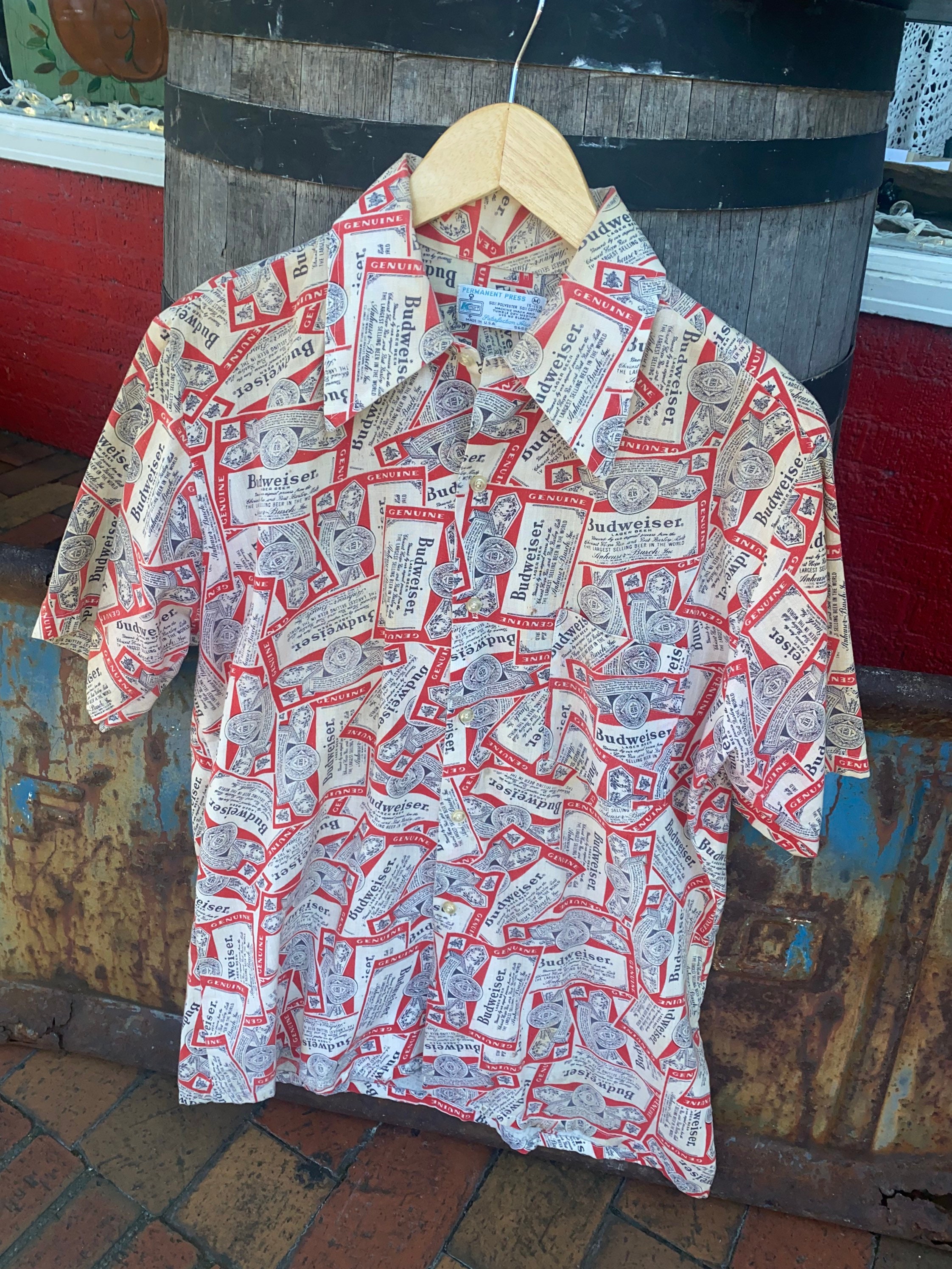 budweiser button down