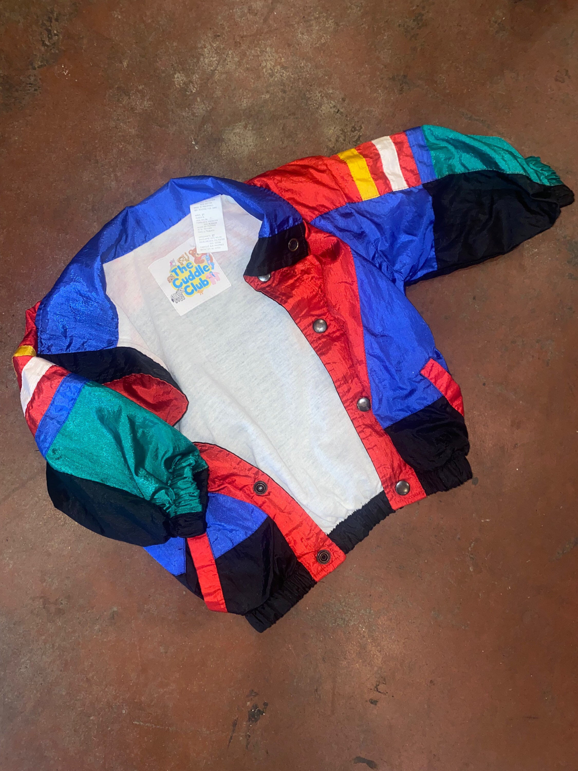 Vintage 90s Polyester Colour-Block Blue Nike Team Washington