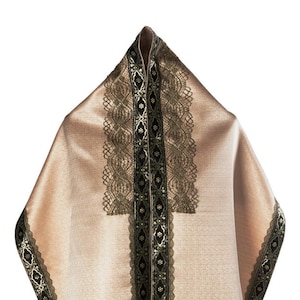 New!! Tallit Prayer Shawl set Beautiful Ateret, Tallis, Bar/Bat Mitzvah gift, Jewish wedding, Jewish prayer shawl, matching Tallit bag, OOAK