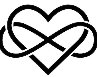 Polyamorous Infinite Love Heart Vinyl Decal/Sticker