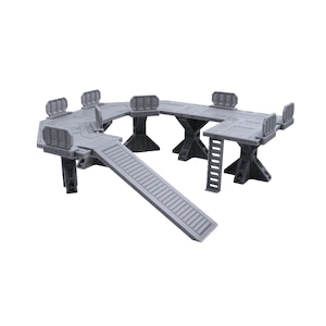 Mid-Level Industrial Skirmish Field, Terrain Scenery for Necromunda, Compatible with Sector Mechanicus, 3D Printed and Paintable EnderToys