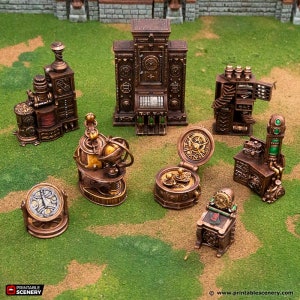 Arcane Workstations - DND Terrain Compatible with Dungeons and Dragons, 28mm Miniature Wargaming, Tabletop RPGs