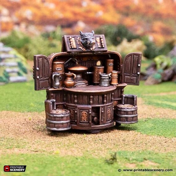 Makers Anvil Dwarf Settlement Forge - 3D Printed Tabletop RPG Scenery & Wargame Terrain For 28mm Miniatures - View #5