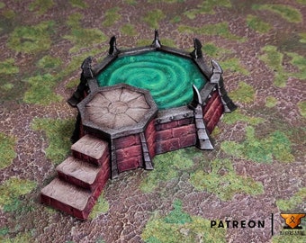 Altar of Sacrifice - DND Terrain Compatible with Dungeons and Dragons, 28mm Miniature Wargaming, Tabletop RPGs