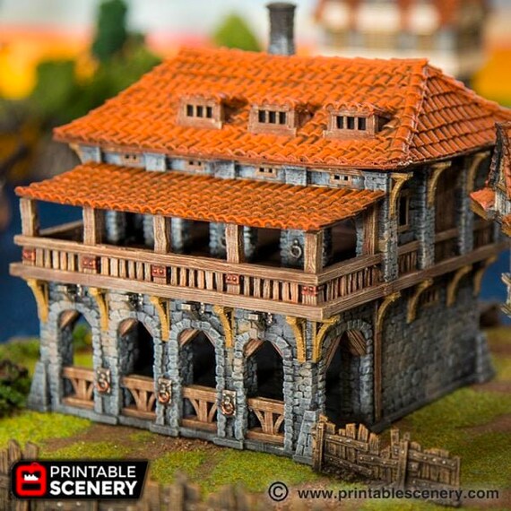 Piliers 3D Pour Jeu De Guerre - Terrain à Peindre Pour Miniatures 28mm