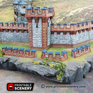 Ironhelm Barricades - DND Terrain Compatible with Dungeons and Dragons, 28mm Miniature Wargaming, Tabletop RPGs