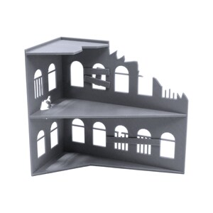 Ruined Building - DND Terrain Compatible with Dungeons and Dragons, 28mm Miniature Wargaming, Tabletop RPGs, Wargame Scenery