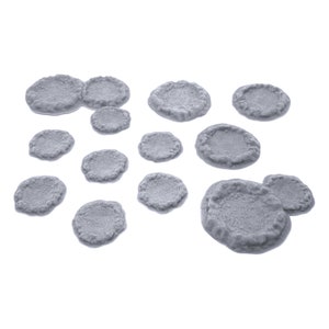 Blast Craters - DND Terrain Compatible with Dungeons and Dragons, 28mm Miniature Wargaming, Tabletop RPGs, Wargame Scenery