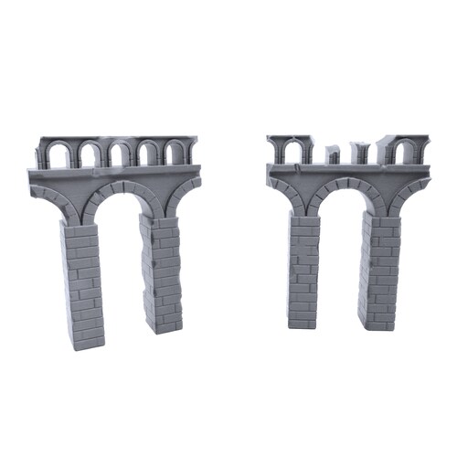 28mm Wargame Scenery EnderToys Greek Ruined Buildings Bundle - 3D Printed Terrain Scenery For 28mm Tabletop Wargames, Paintable Spinning Top