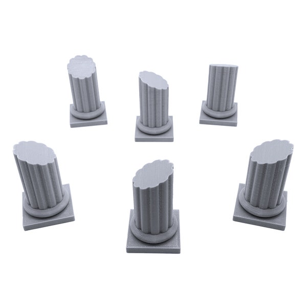 Pillars - DND Terrain Compatible with Dungeons and Dragons, 28mm Miniature Wargaming, Tabletop RPGs, Wargame Scenery