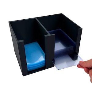 Trading Card Sleeve & Toploader Storage Caddy: Gravity Feed Dispenser