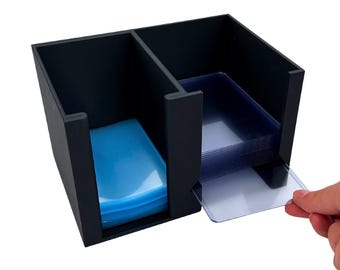 Trading Card Sleeve & Toploader Storage Caddy: Gravity Feed Dispenser