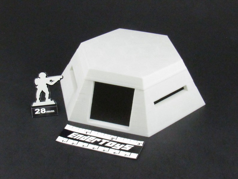 Kill Team Terrain Bunker Comando Militare Per Wargame - Terreno Da Tavolo Per Battletech, Warhammer 40k E Altri Giochi Warhammer Scenery - Foto 2