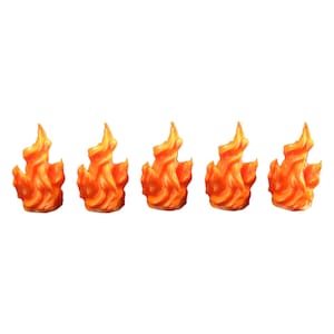 Fire Tokens - DND Terrain Compatible with Dungeons and Dragons, 28mm Miniature Wargaming, Tabletop RPGs, Wargame Scenery