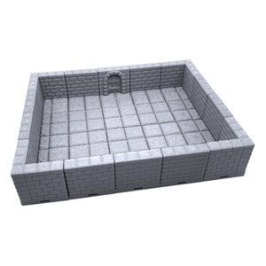 Locking Dungeon Tiles - Masonry and Stone - DND Terrain Compatible with Dungeons and Dragons, 28mm Miniature Wargaming