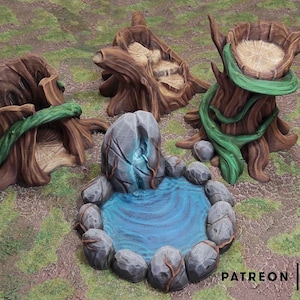 Magical Forest (Part 3 of 4) - DND Terrain Compatible with Dungeons and Dragons, 28mm Miniature Wargaming, Tabletop RPGs