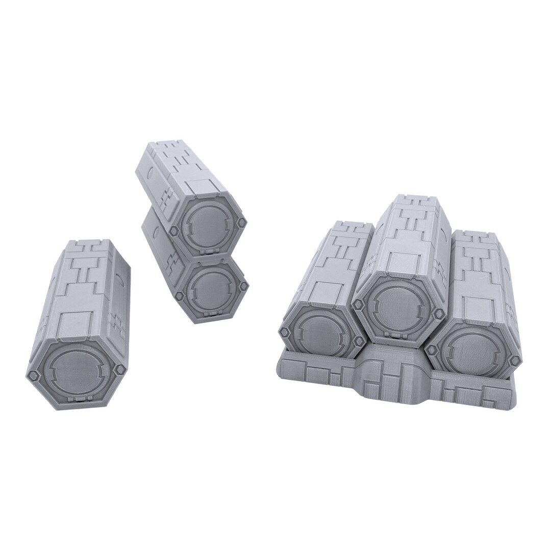 Rpg Container 3D Printed Sci-fi Container Set: Tabletop RPG Wargame Terrain - Etsy