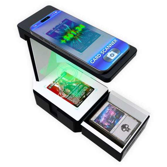 Scan Station Starter Set - TCG Scanner Stand for Sleeved and Unsleeved MTG Trading Cards - Best with Manabox App