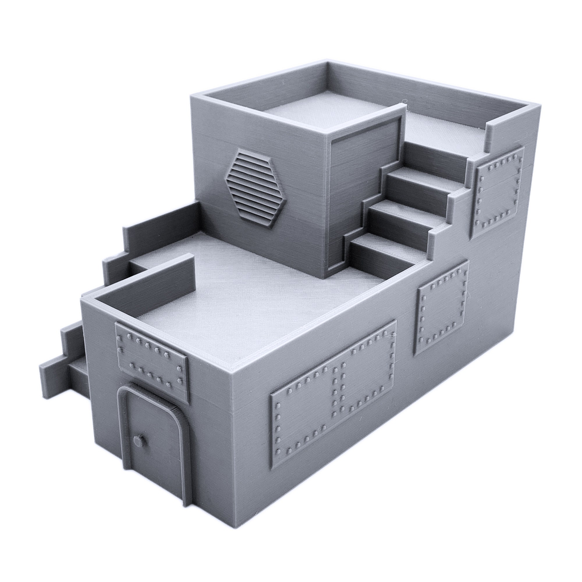 3D Printed Terrain Scenery 28mm Mini Wargames Connecting Barricade Wall Set 