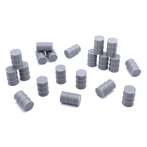 Gas Barrels - DND Terrain Compatible with Dungeons and Dragons, 28mm Miniature Wargaming, Tabletop RPGs, Wargame Scenery